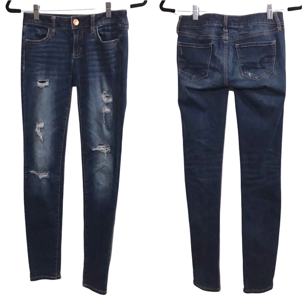 American Eagle Stretch Distressed Jeggings